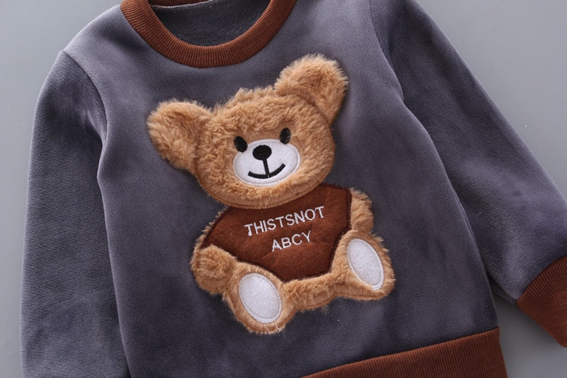 Thick Fleece Cartoon Bear Outfits