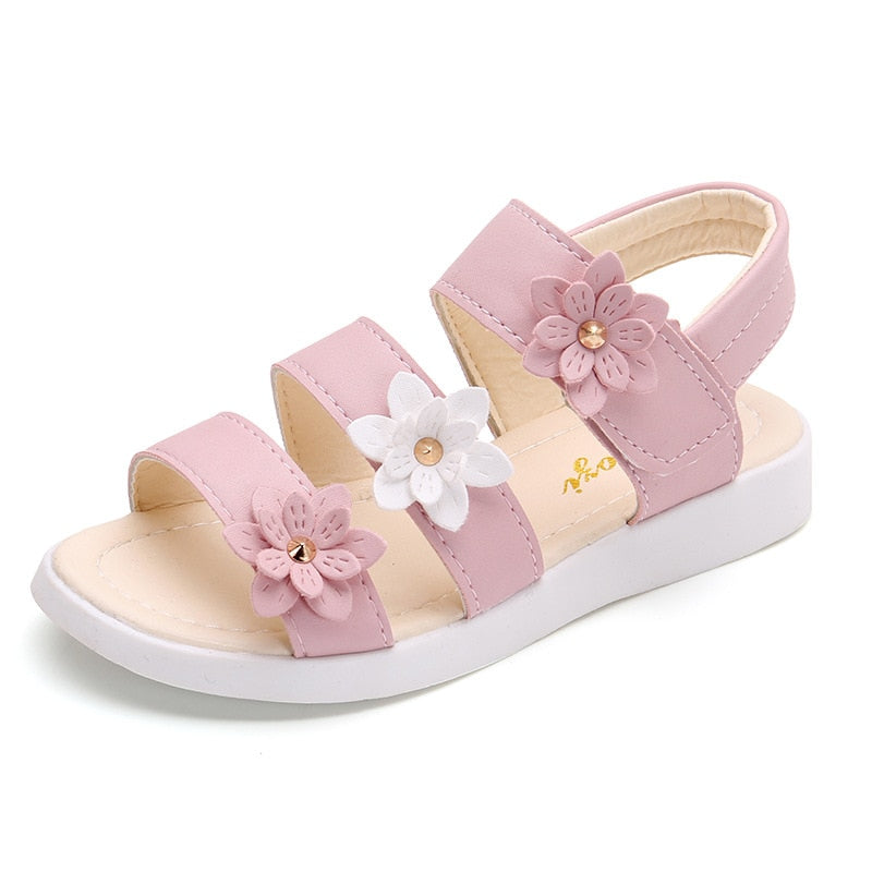 Girls Flower Sandals