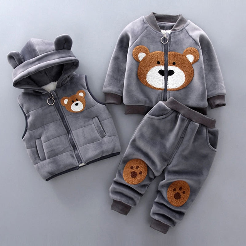 Thick Fleece Cartoon Bear Outfits