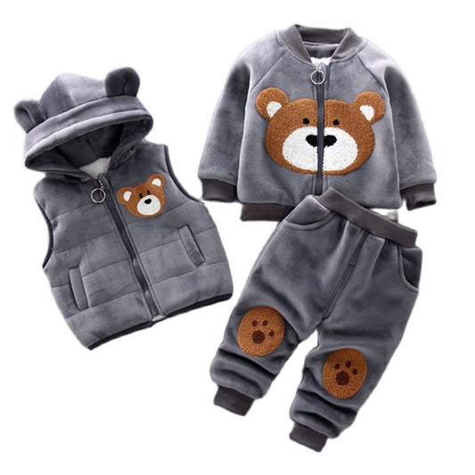 Thick Fleece Cartoon Bear Outfits